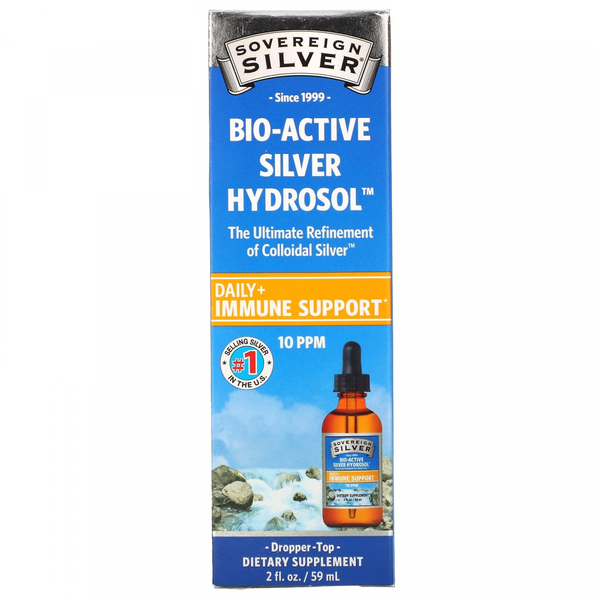

Коллоидное серебро Sovereign Silver (Bio-Active Silver Hydrosol) 10 PPM 59 мл