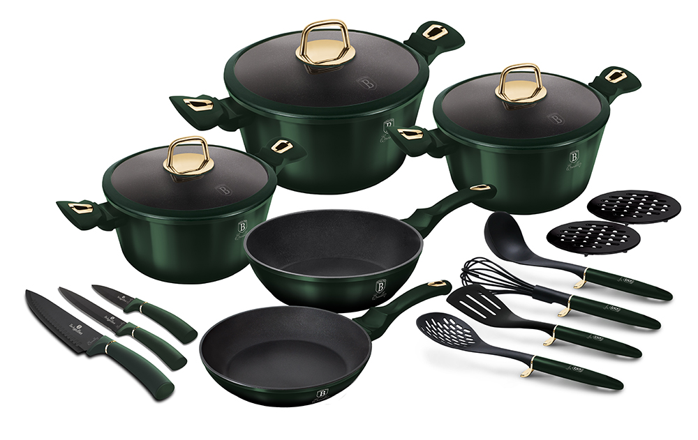 

Набор посуды 17 пр. Berlinger Haus Emerald Collection BH-7043