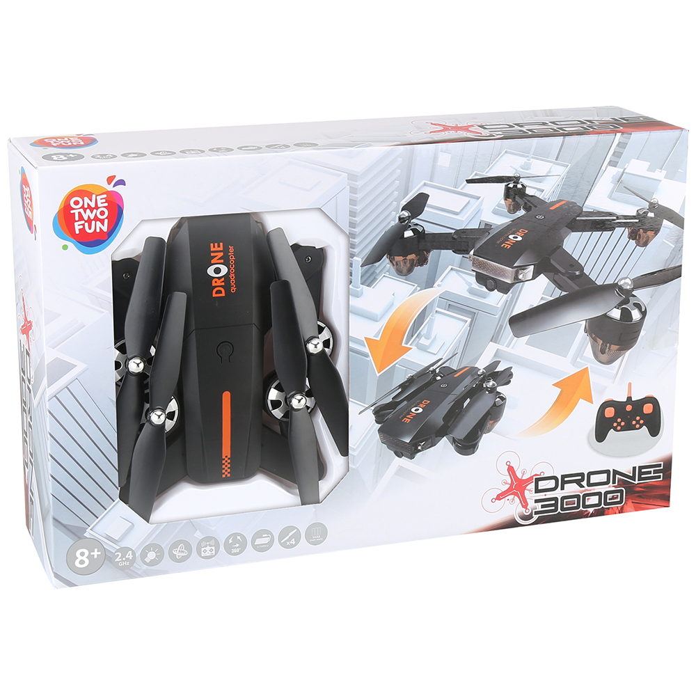 

Дрон на радиоуправлении One Two Fun 3000 35 см, 2.4 GHZ