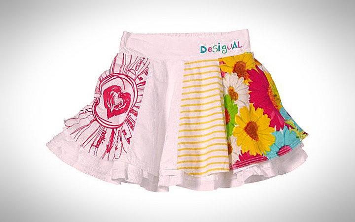 

Детская юбка Desigual 41F3116 белые 104 см