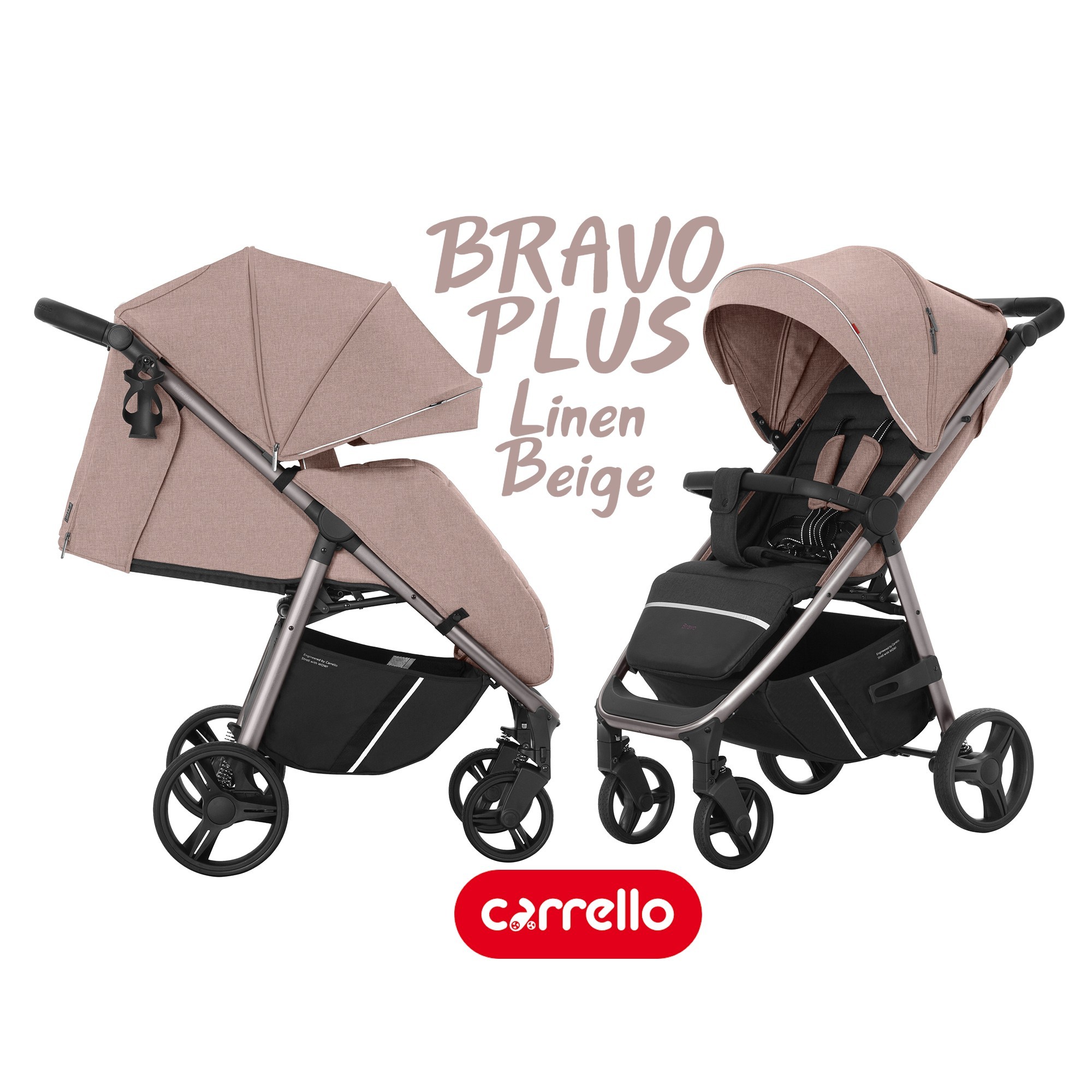 

Прогулочная коляска Carrello Bravo Plus CRL-8512 Linen Beige