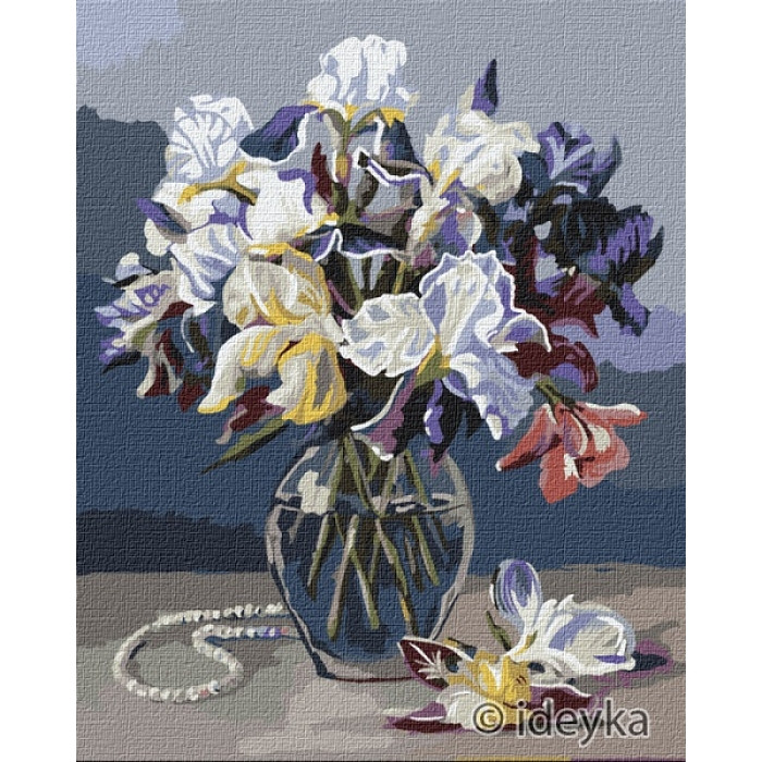 

Набор для росписи по номерам "Уточненные ирисы" KHO2989 40*50см