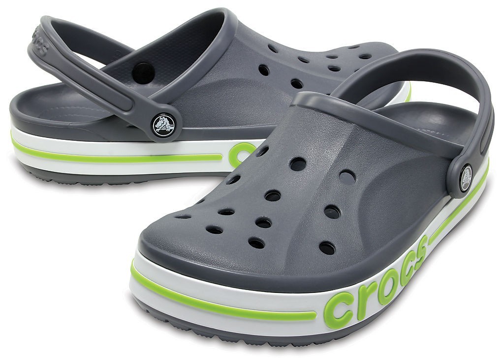 

Сабо Crocs Bayaband, M10, 43-44, серые с салатовым