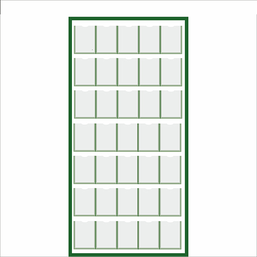 

Стенд Vivay з кишенями 35x70 см (7435)