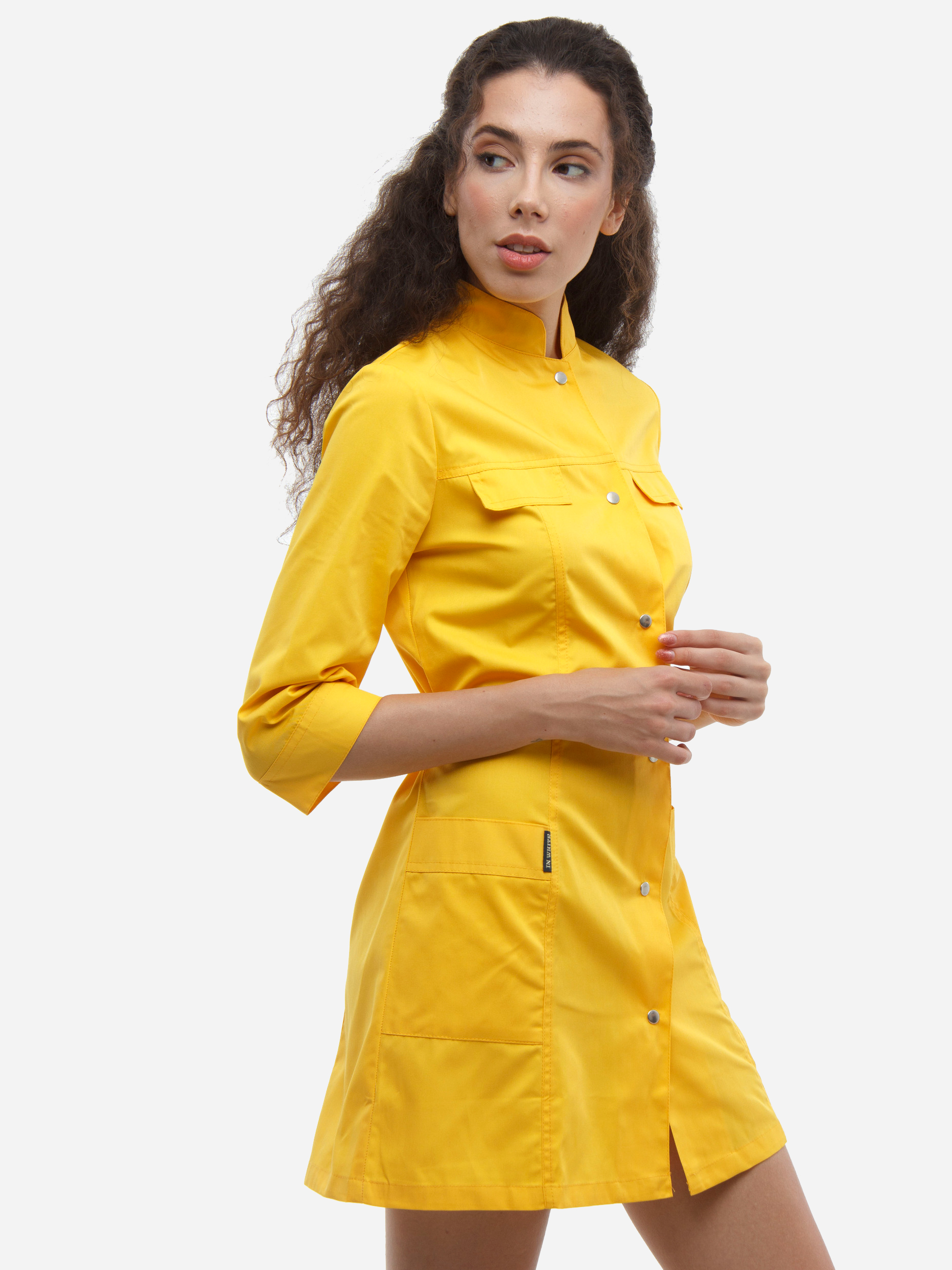 

Медицинский халат In White 103  Желтый, Медицинский халат In White 103 44 Желтый