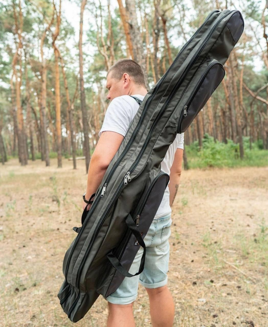 

Чехол для удилищ двухсекционный Fisher 130 см К-088