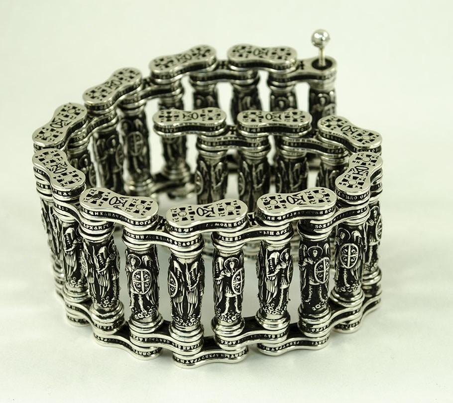 

Эксклюзивный браслет с архангелами Maxi Silver 8876