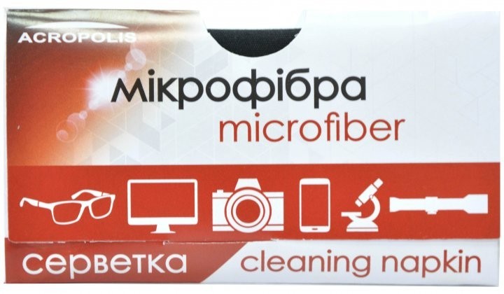 

Салфетка для очков Acropolis Ф-90/07 Черная 03307_1