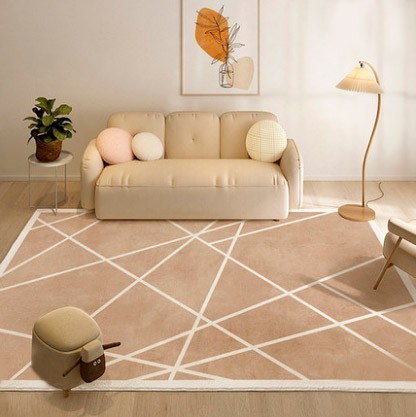 

Ковер безворсовый в прихожую, спальню, зал 120х200 см Геометрический узор L0327