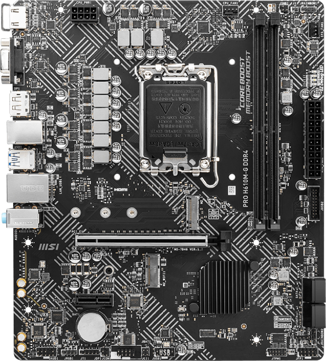 Материнская плата MSI Pro H610M-G DDR4 (s1700, Intel H610, PCI-Ex16 ...