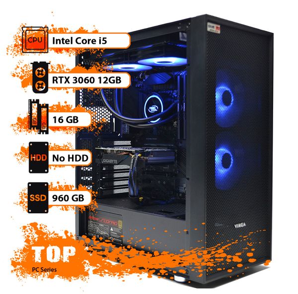 

Игровой компьютер GamePC TOP #89 Core i5 11400/16 GB/SSD 960 GB/GeForce RTX 3060 12GB