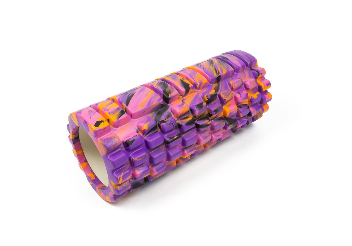 

Массажный ролик для йоги и фитнеса EasyFit Grid Roller 33 см v.1.1 (M) черный EVA EF-2021