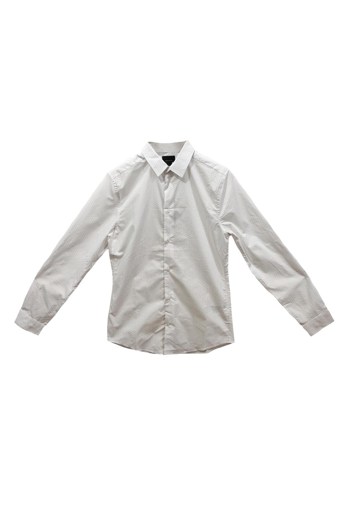 

Хлопковая рубашка Slim fit H&M  Белая, Хлопковая рубашка Slim fit H&M s Белая