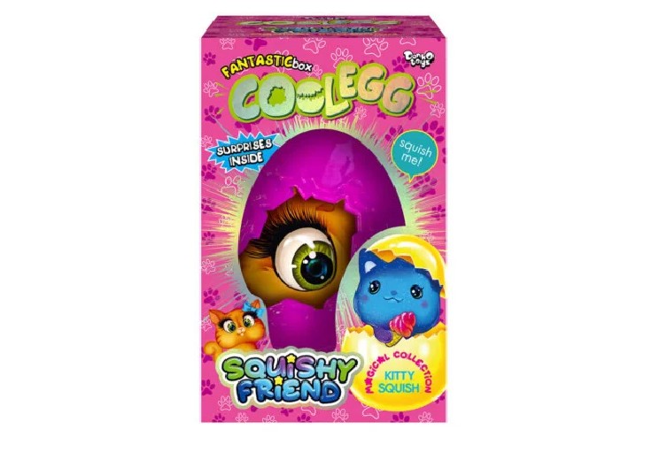 

Набор креативного творчества Danko Toys Яйцо сюрприз СКВИШ cool egg КОТЕНОК