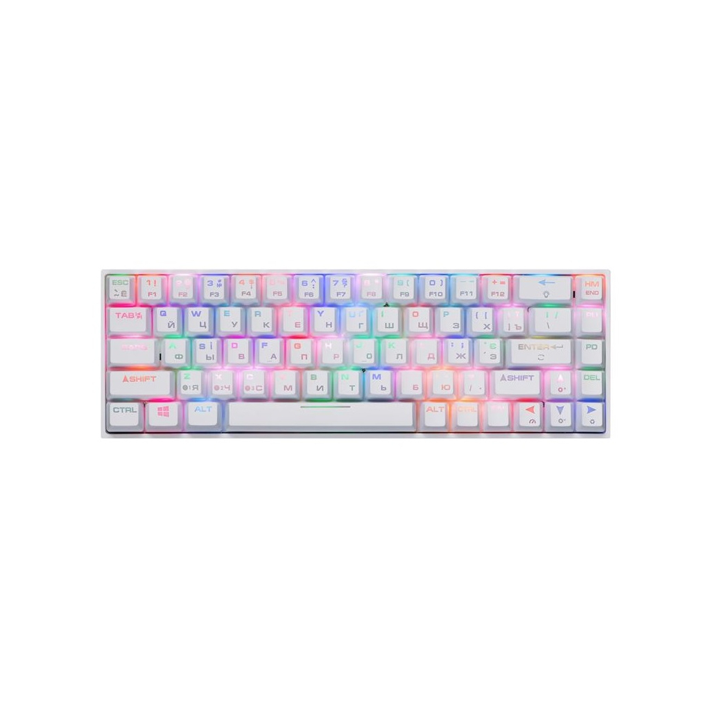 

Клавиатура 2E GAMING KG380 RGB 68key Gateron Brown Switch BT/USB White (2E-KG380UWT-BR)