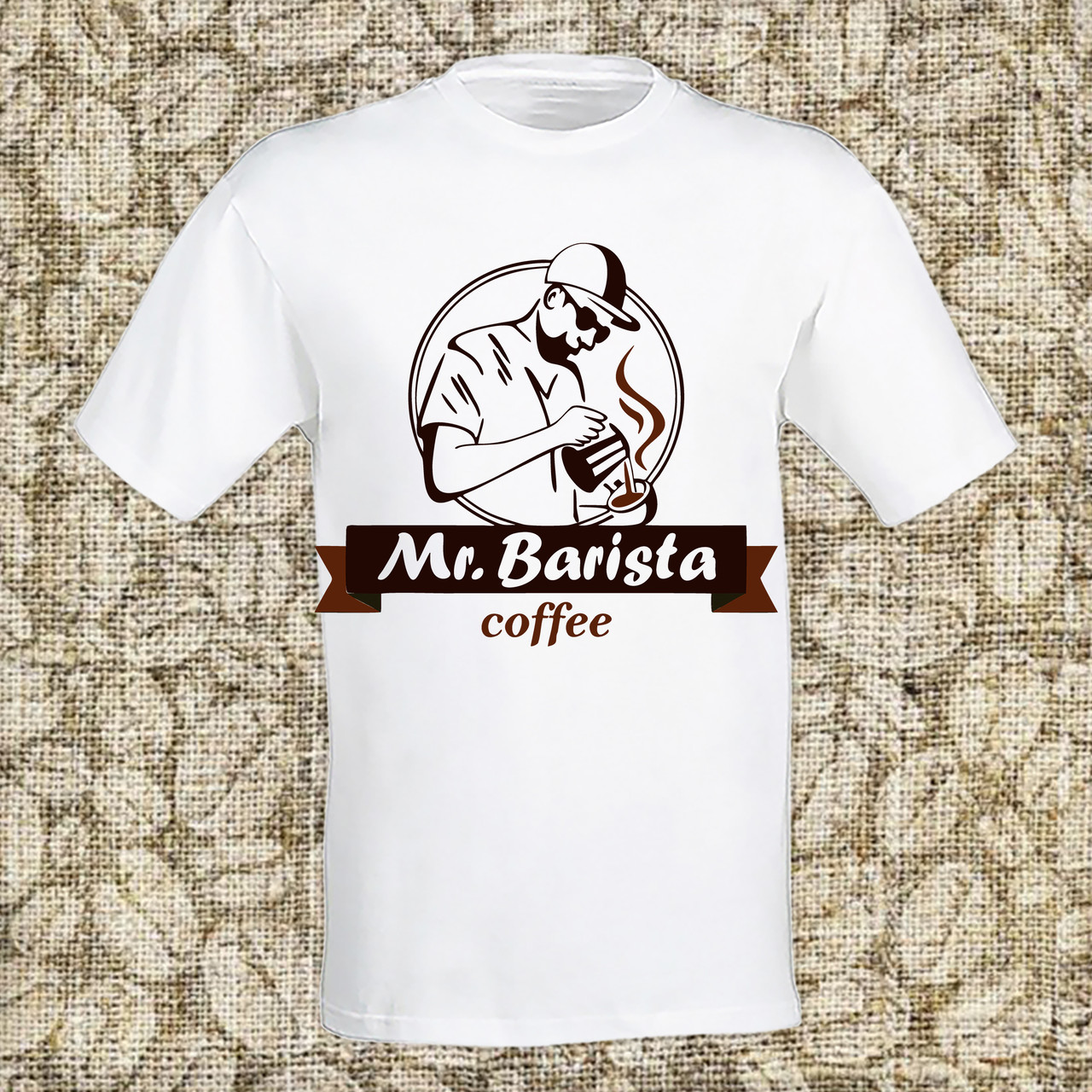

Мужская футболка с принтом "Mr. Barisra" Push IT XXL, Белый