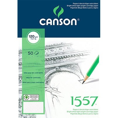 

Альбом бумаги Canson 1557 Croquis для набросков и черчения, 120гр, А3, 50 л.