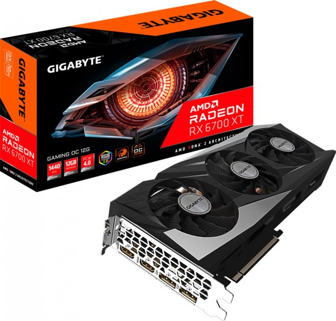 

Відеокарта GIGABYTE Radeon RX 6700 XT 12Gb GAMING OC (GV-R67XTGAMING OC-12GD)