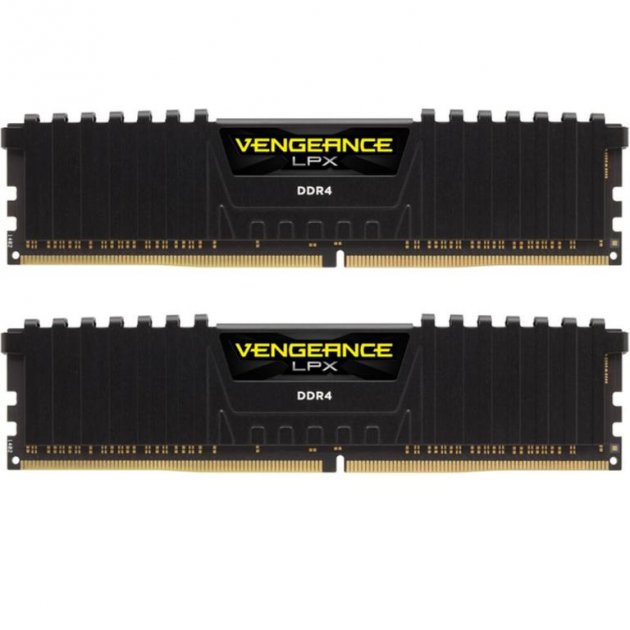 

Модуль пам'яті для комп'ютера DDR4 32GB (2x16GB) 3600 MHz Vengeance LPX Black Corsair (CMK32GX4M2D3600C18)
