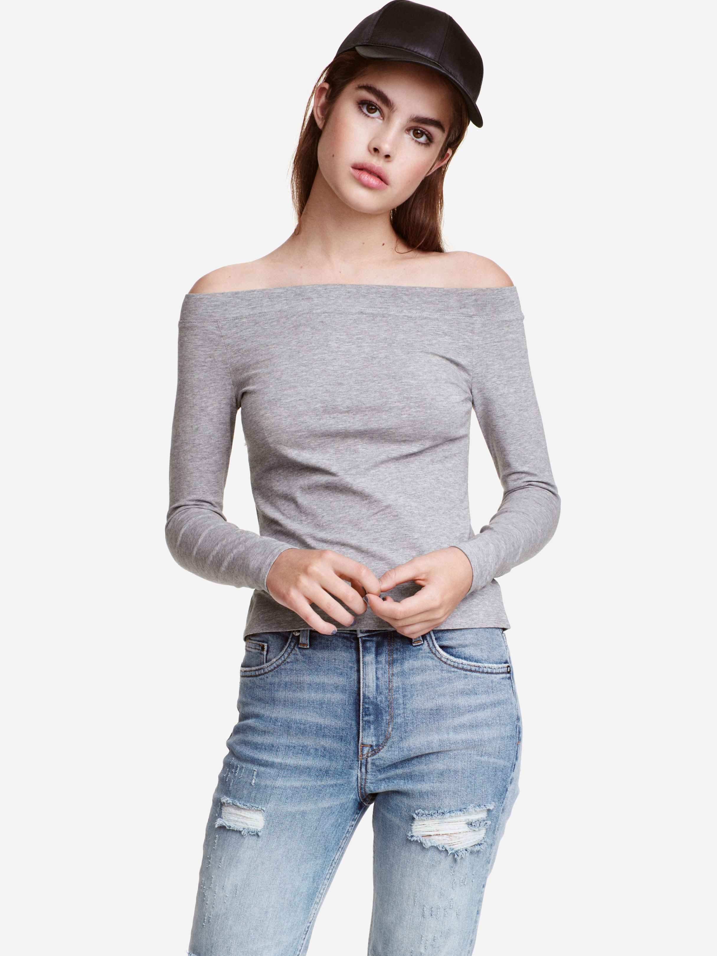 

Топ H& XAZ072925TDGD  Серый, Топ H&M XAZ072925TDGD M Серый