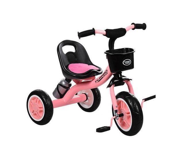 

Детский велосипед трехколесный TURBOTRIKE, Light pink с бутылочкой