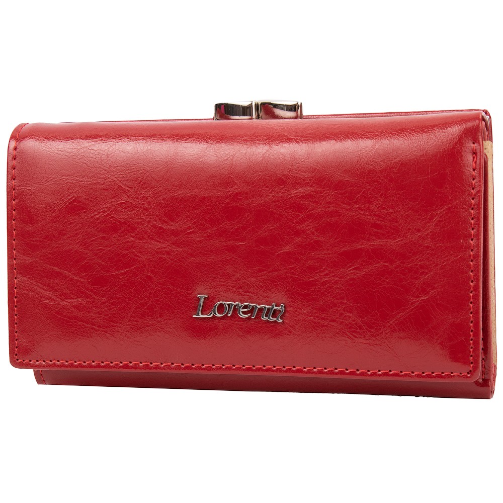 

Женский кожаный кошелек LORENTI DNKL 55020-BPR-red