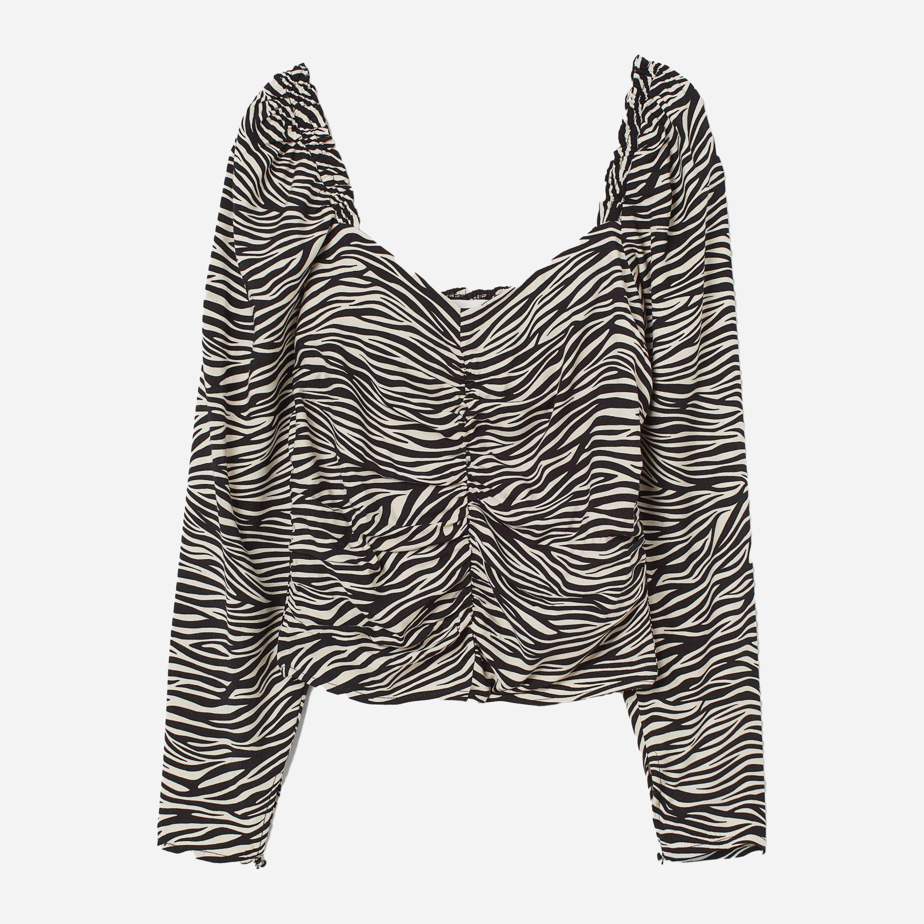 

Топ H&M XAZ273401IVKH  Бежевый с черным, Топ H&M XAZ273401IVKH 44 Бежевый с черным