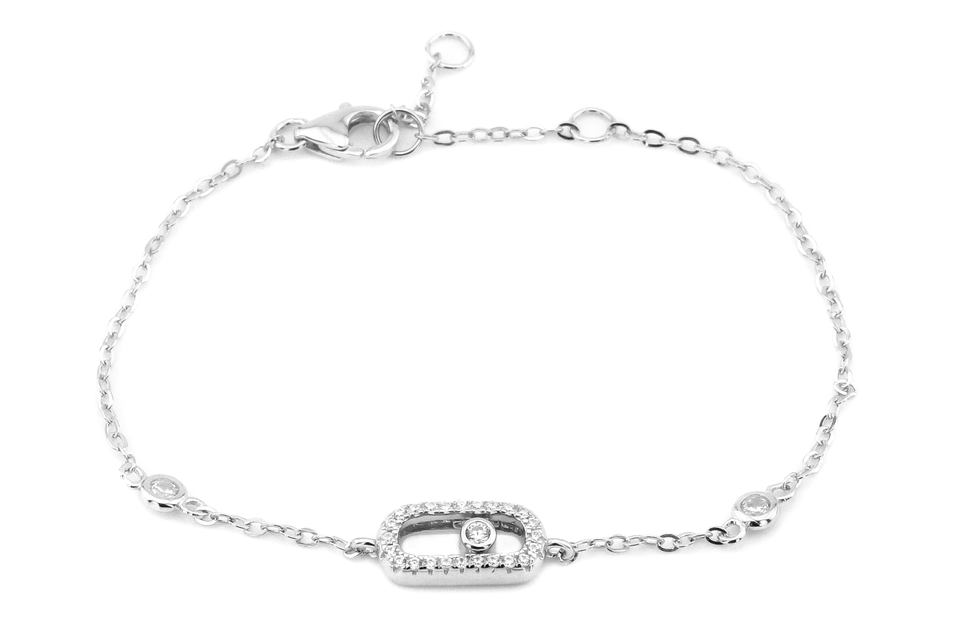 

Серебряный браслет с фианитами B15281 Диамант