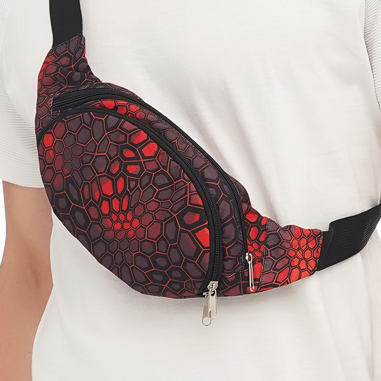 

Сумка бананка Tiger Moon Print+ Dragon skin