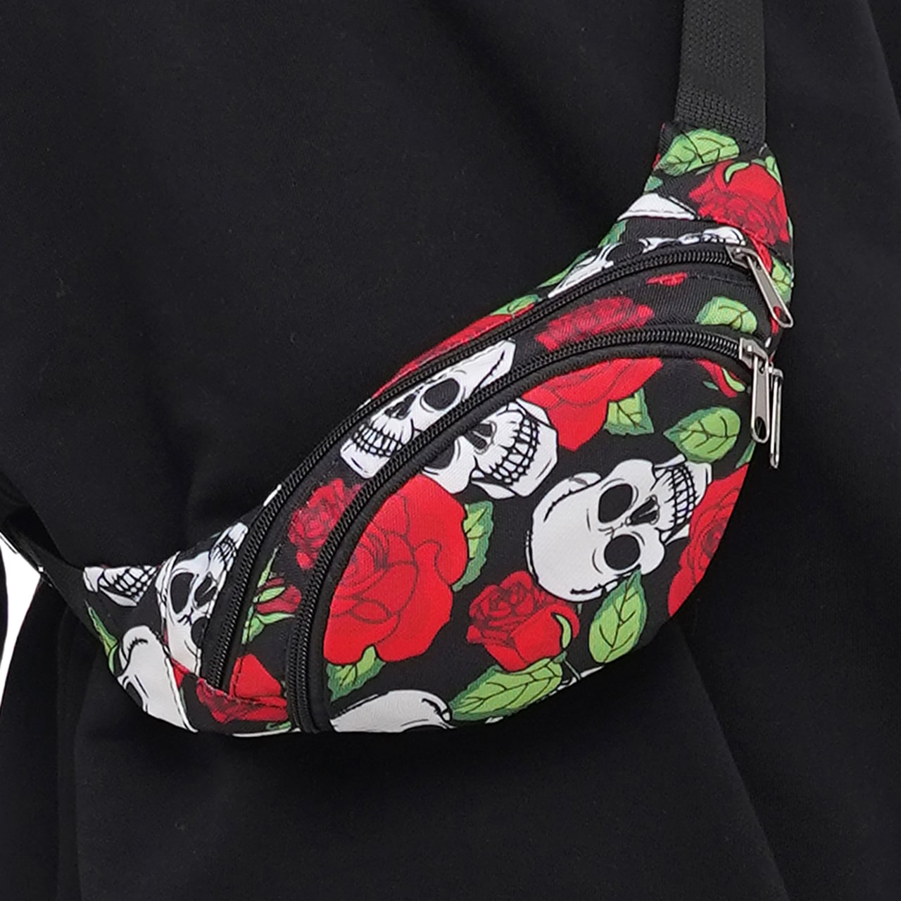 

Сумка на пояс Tiger Rio Print Череп и роза
