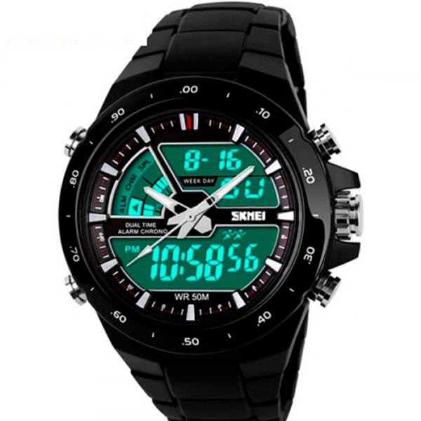 

Спортивные мужские наручные часы Skmei Black 1016