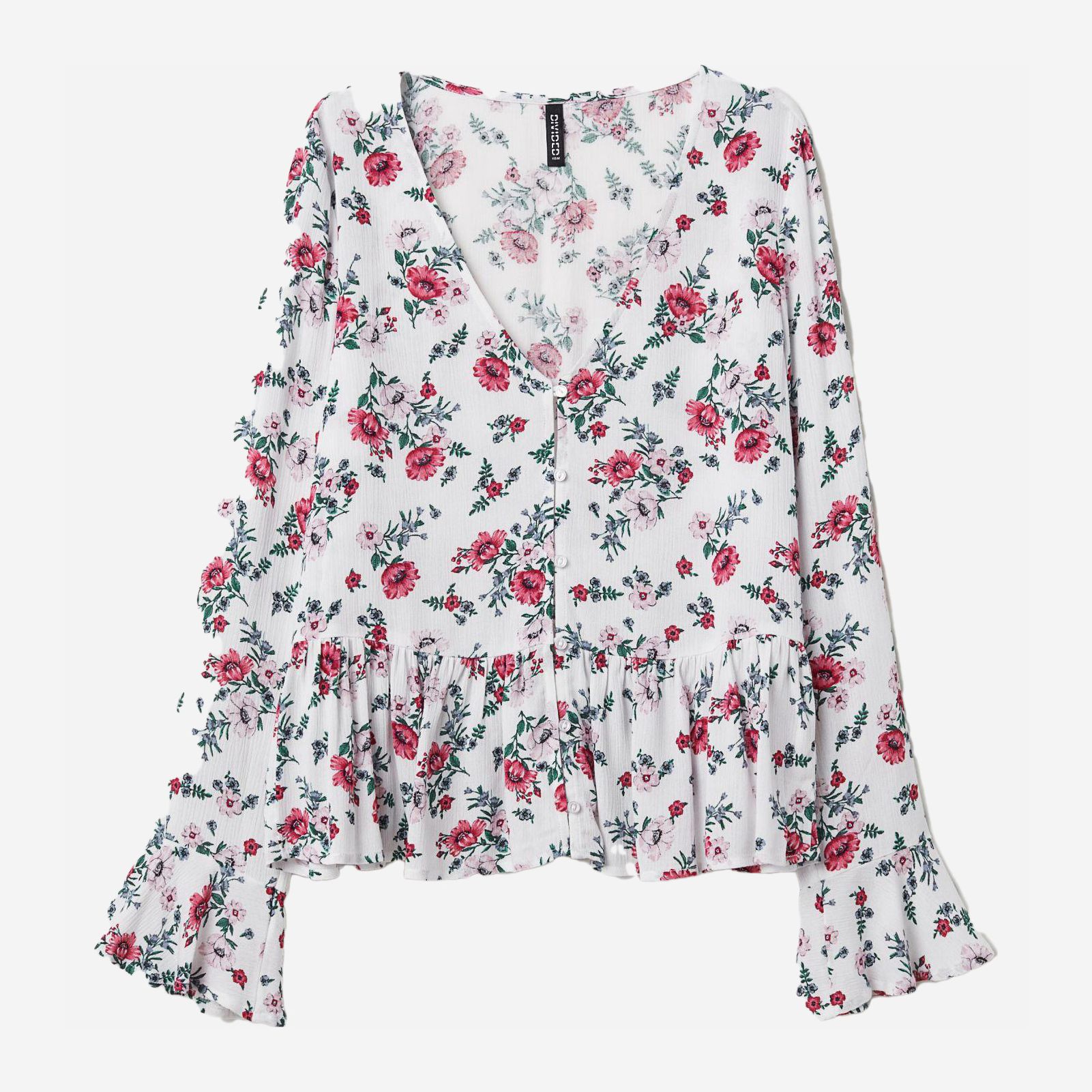 

Блузка H&M XAZ130340QLXM  Белая, Блузка H&M XAZ130340QLXM 46 Белая