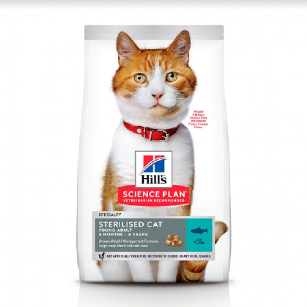 

Сухой корм Hill`s Science Plan Young Adult Sterilised Cat для кошек с тунцом - 3 кг