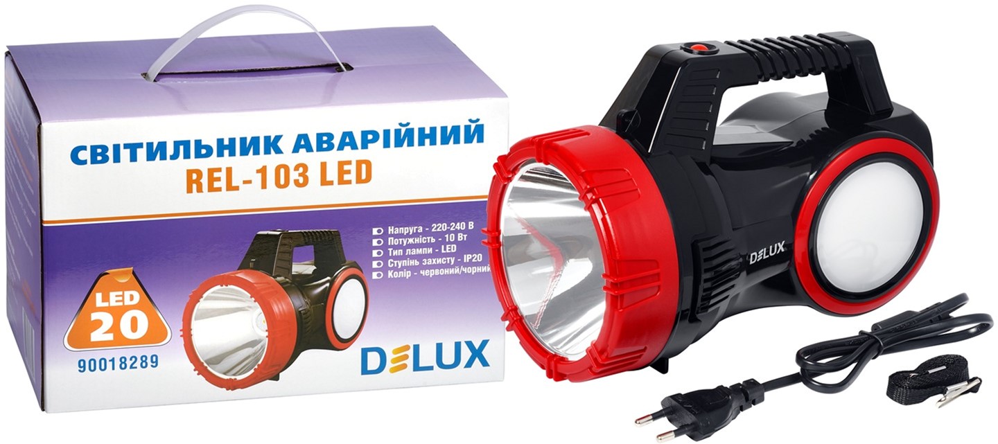 

Светильник аварийный DELUX REL-103 10W 20 LED (90018289)