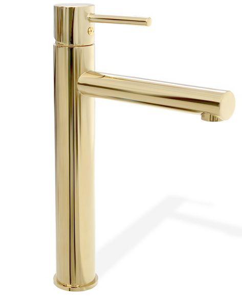 

Смеситель для раковины высокий REA TESS GOLD REA-B8803 золото (84463)