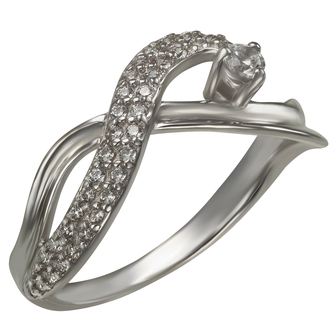 

Серебряное кольцо с фианитами Tango Jewellery Company 380125С размер 17.5