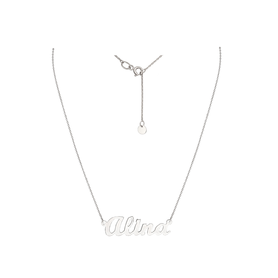 

Серебряное колье с именем Алина Tango Jewellery Company 860272С размер 400