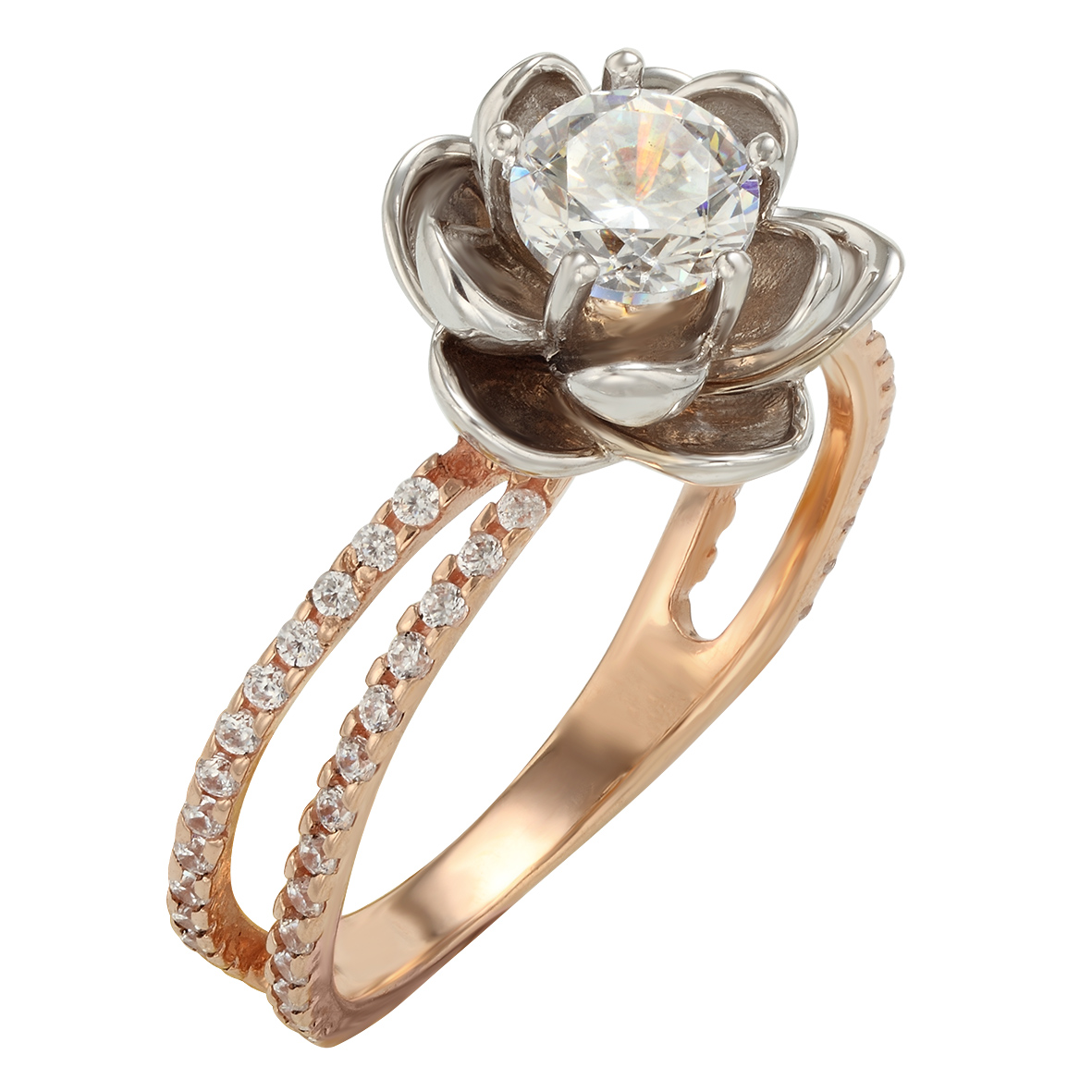 

Золотое кольцо с фианитом Tango Jewellery Company 330974 размер 18.5