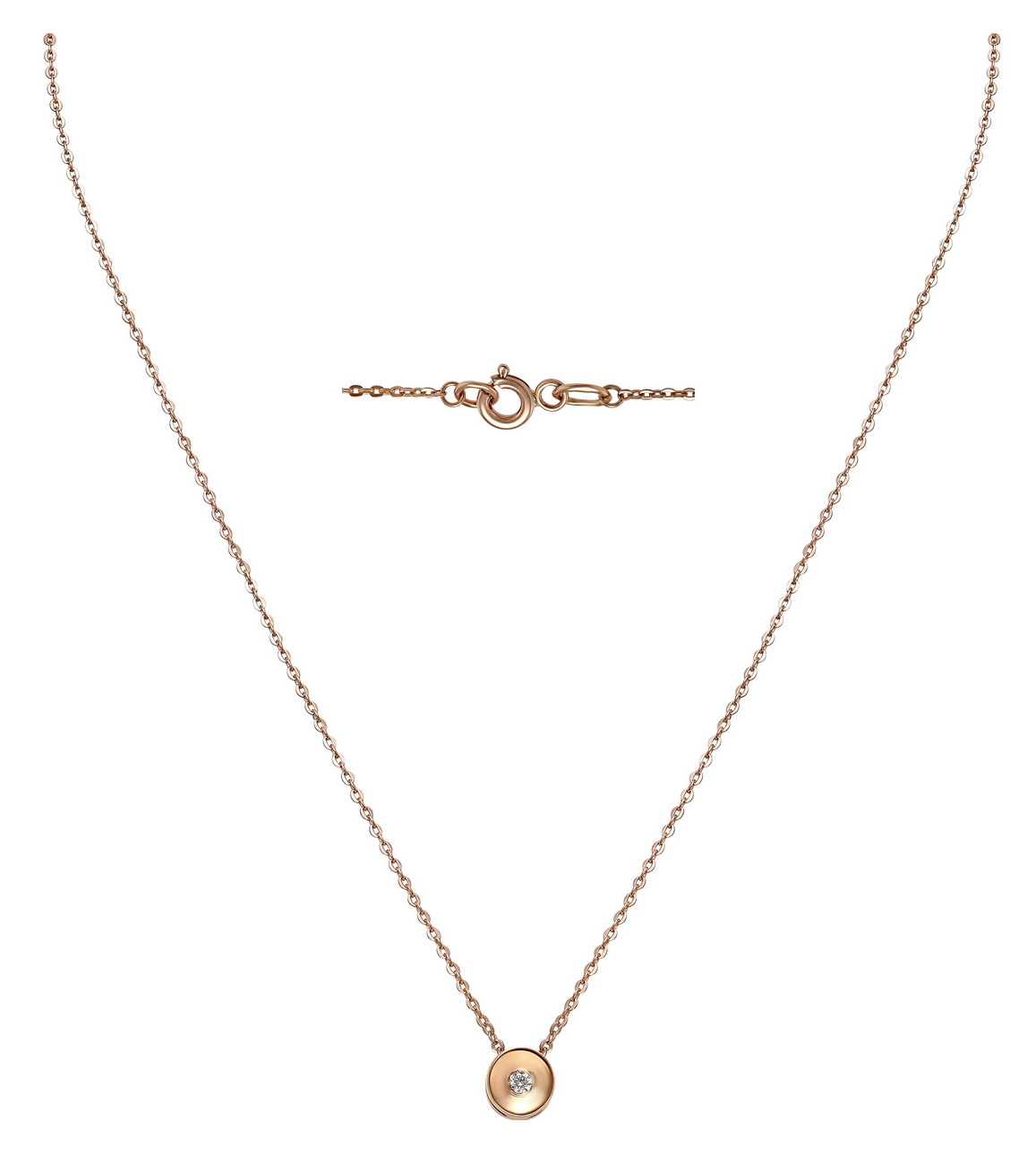 

Золотое колье с фианитом Tango Jewellery Company 860119 размер 400