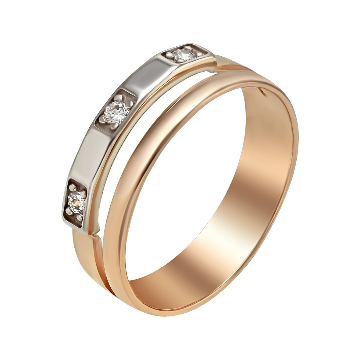 

Золотое кольцо с фианитами Tango Jewellery Company 330052 размер 18.5