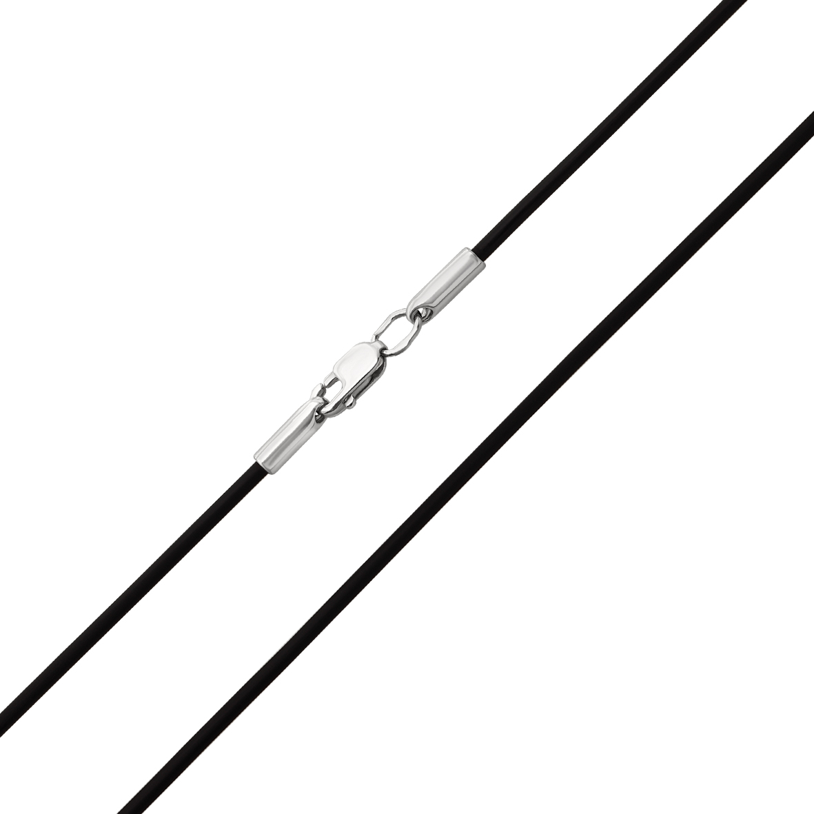 

Шнурок каучуковый с серебряными вставками Tango Jewellery Company 950001С размер 400