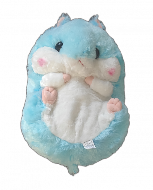 

Детская плюшевая игрушка подушка плед Хомяк 3 в 1 Hamster Голубой (П-14320)