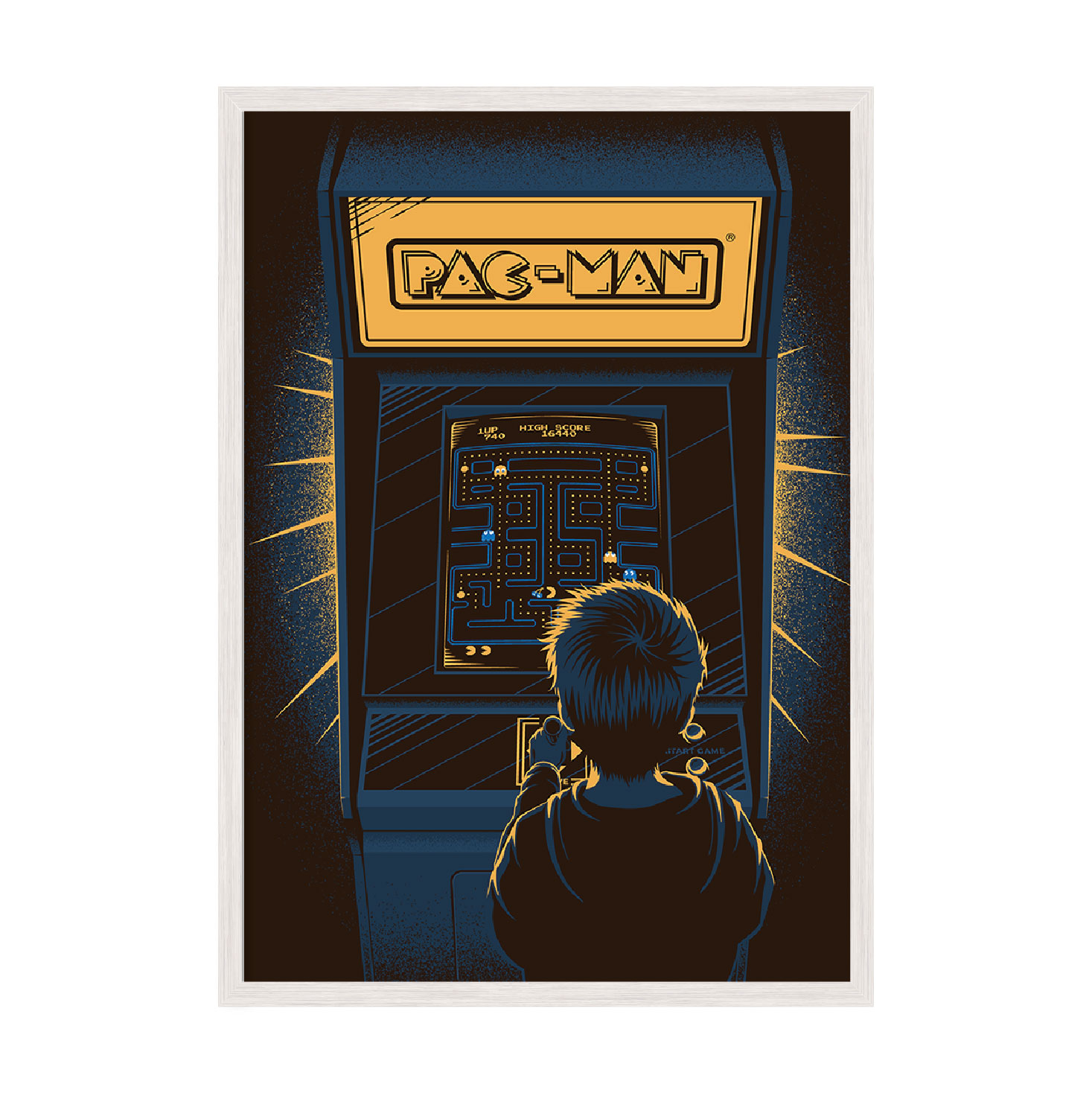 

Постер "PacMan game" с антибликовым стеклом 596x840 мм в белой рамке