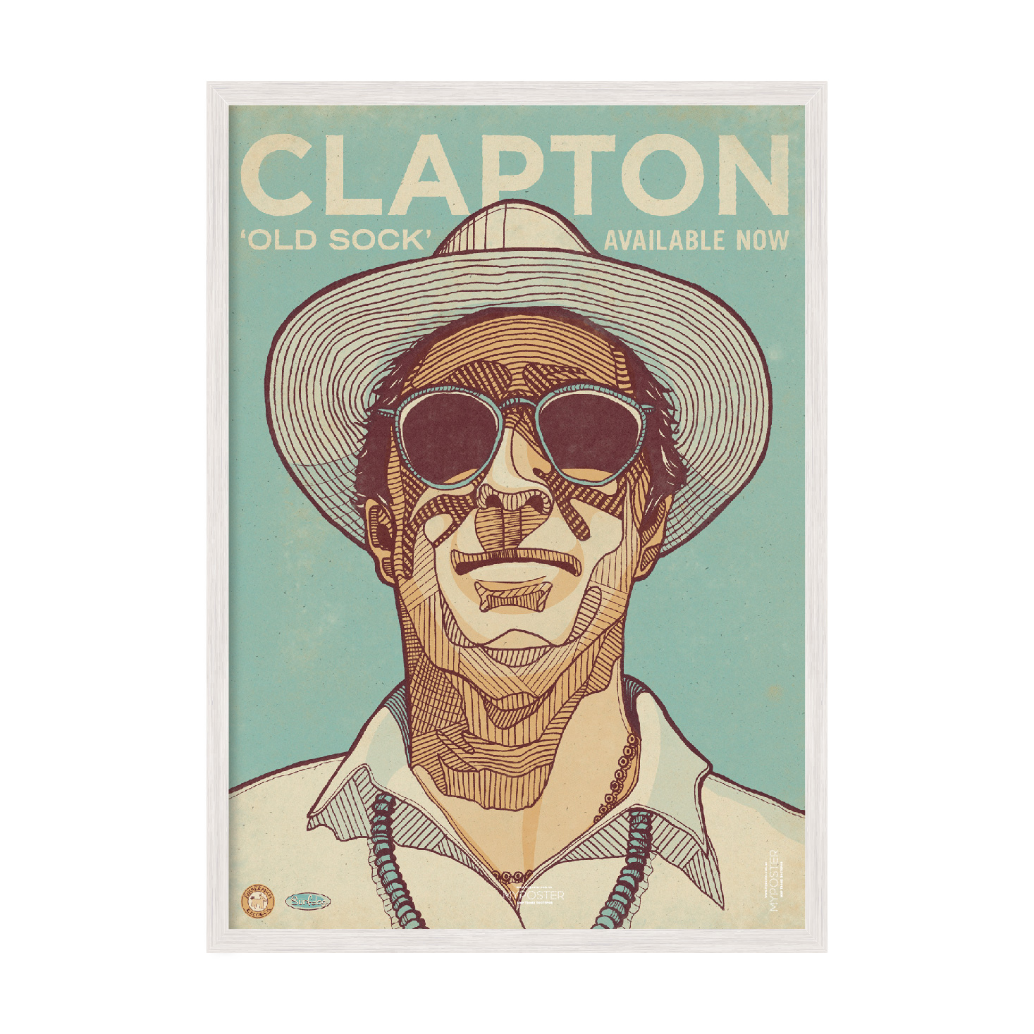 

Постер "Clapton" с антибликовым стеклом 596x840 мм в белой рамке