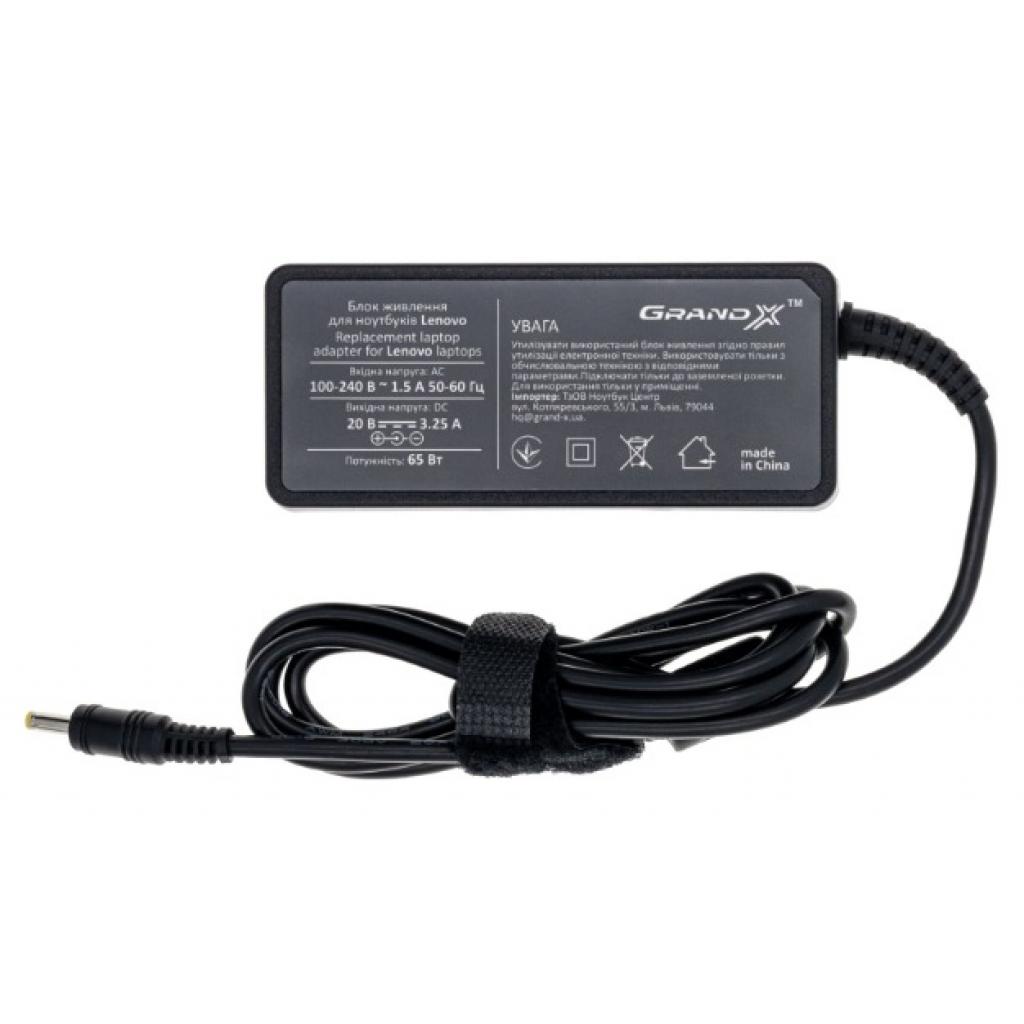 

Блок питания к ноутбуку Grand-X Lenovo (20V 3,25A 65W) 4,0x1,7mm (LE65W17X)