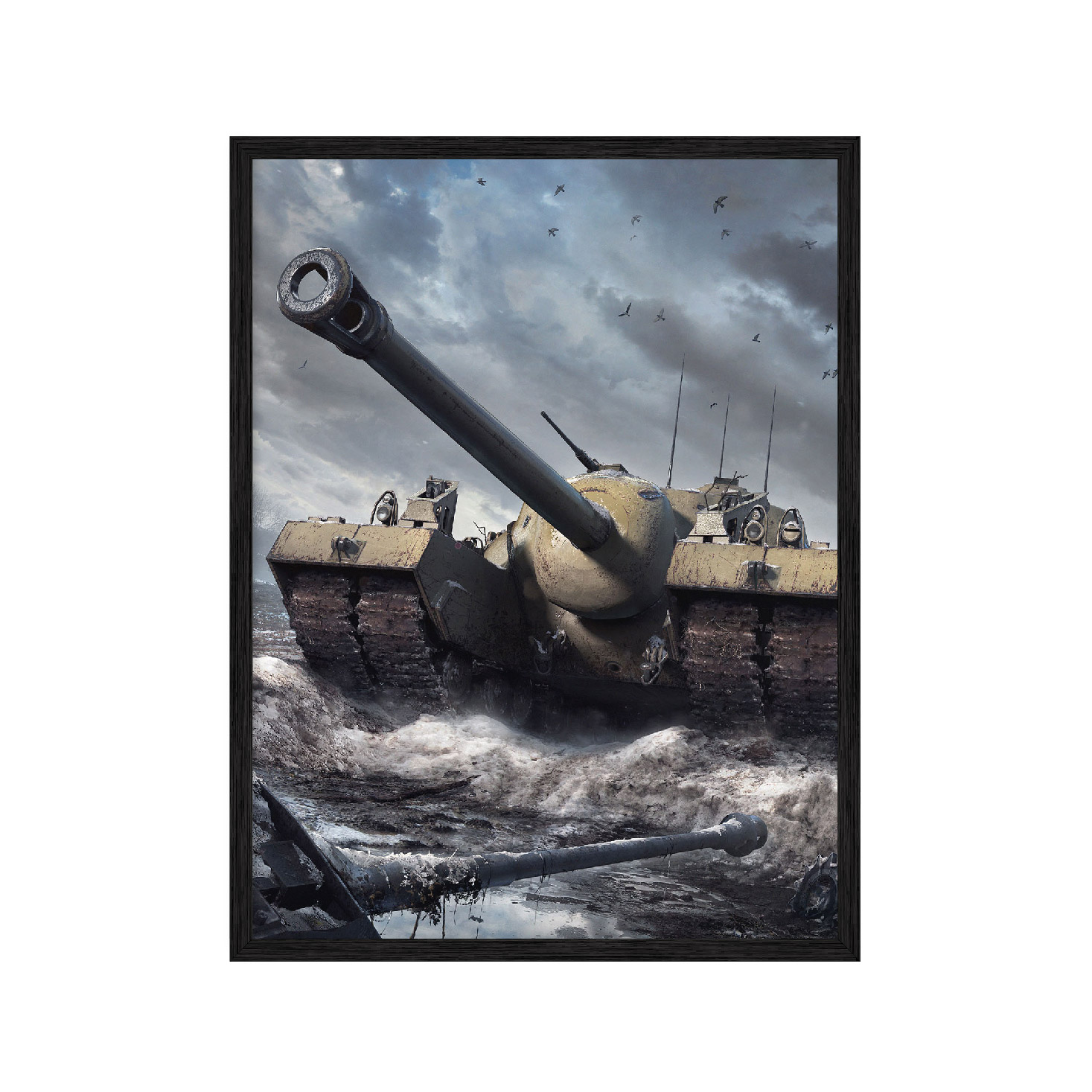 

Постер "World of Tanks" с антибликовым стеклом 297x420 мм в чёрной рамке