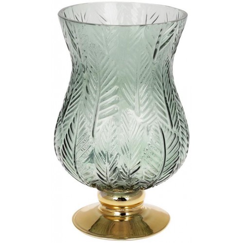 

Ваза декоративная Bona Ancient Glass Розалин 14х15х25см, зеленое стекло