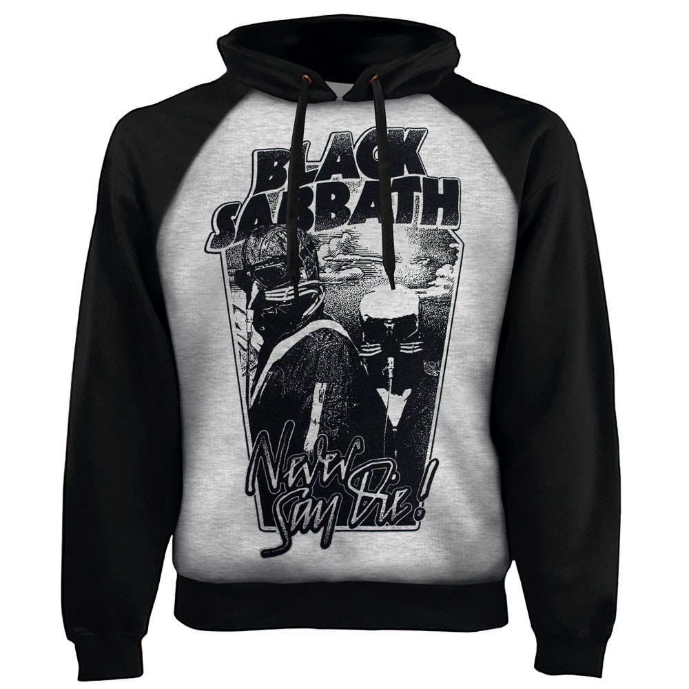 

Толстовка реглан Talisman BLACK SABBATH Never Say Die 2 Pilots Светло-серый с черным XXL