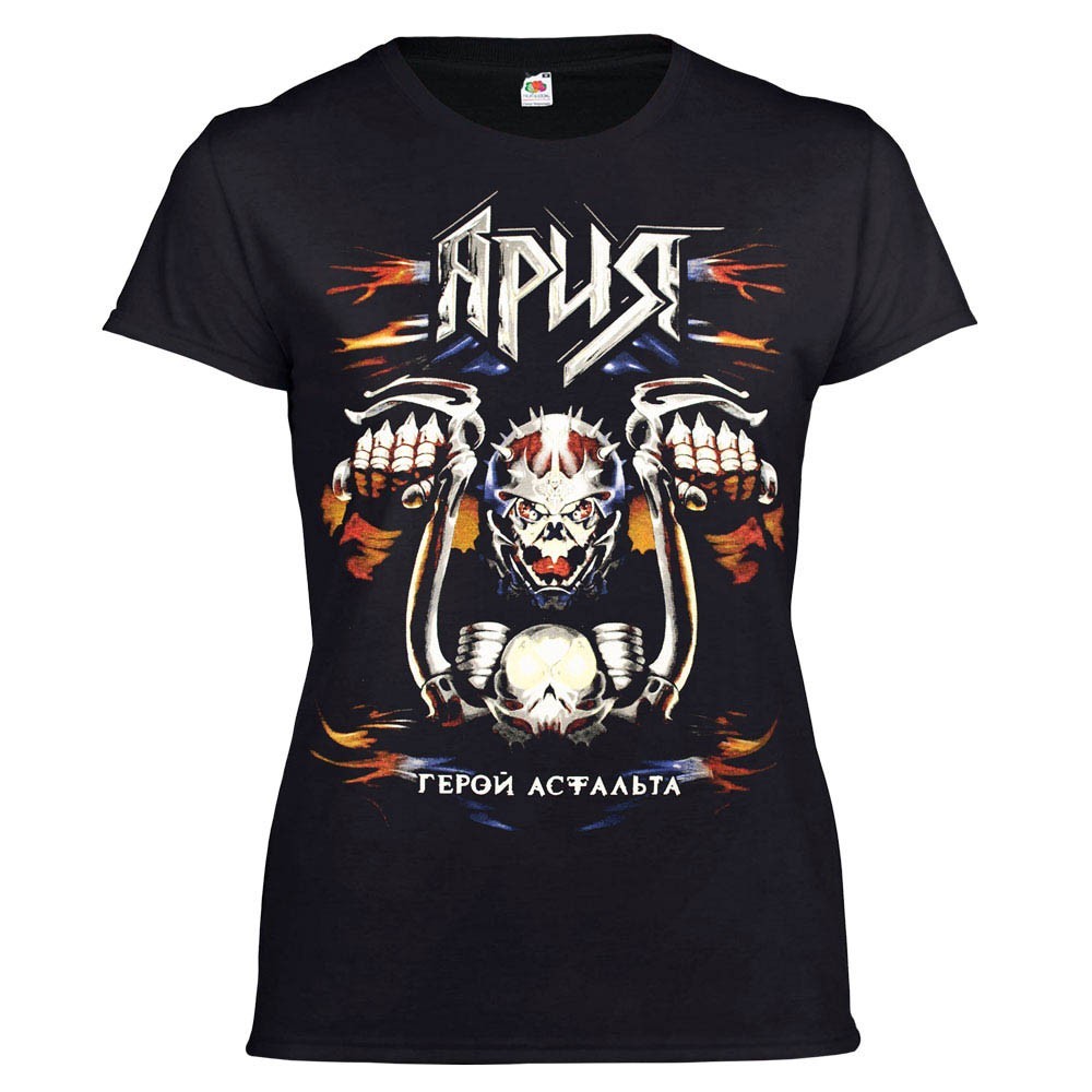 

Футболка женская Talisman АРИЯ Герой асфальта Черный, Футболка женская Talisman АРИЯ Герой асфальта Черный M