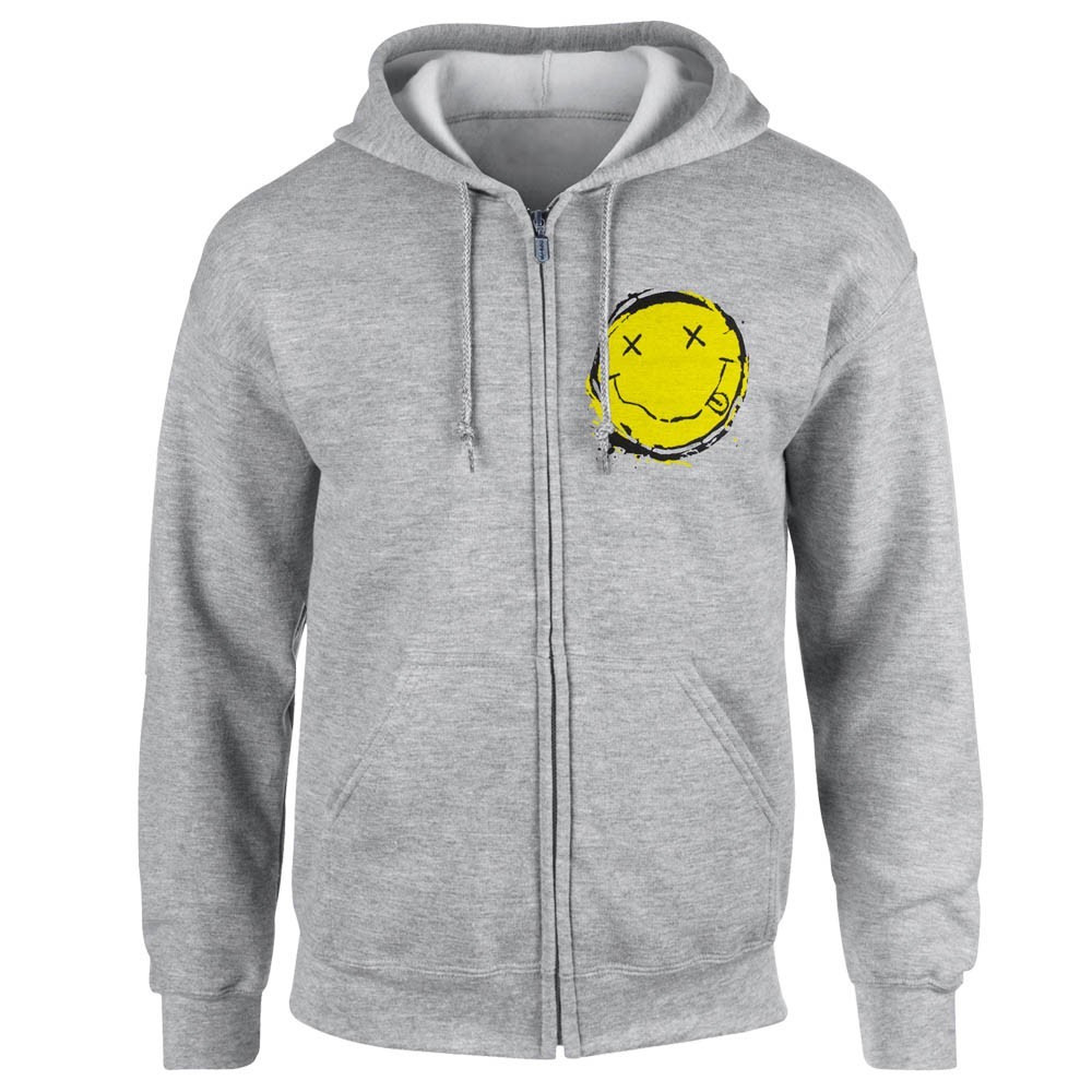 

Толстовка на молнии Talisman NIRVANA Smiley Меланж, Толстовка на молнии Talisman NIRVANA Smiley Меланж M